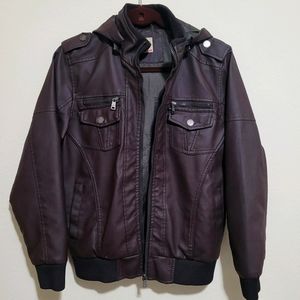 NWOT American Culture leather pilots jacket